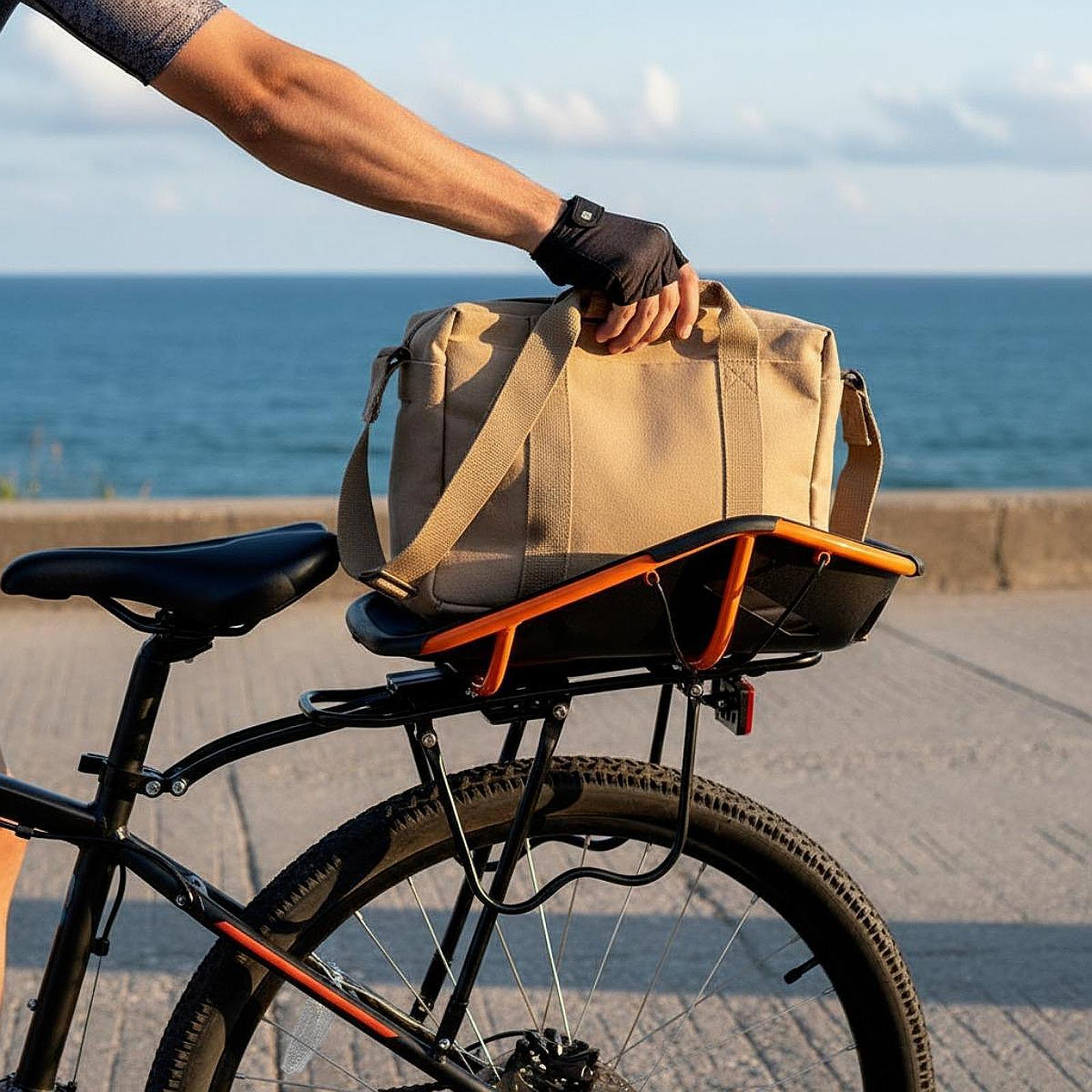 Mountain Biking Shop - Sağlam Plastik Çelik Arka Bisiklet Sepeti