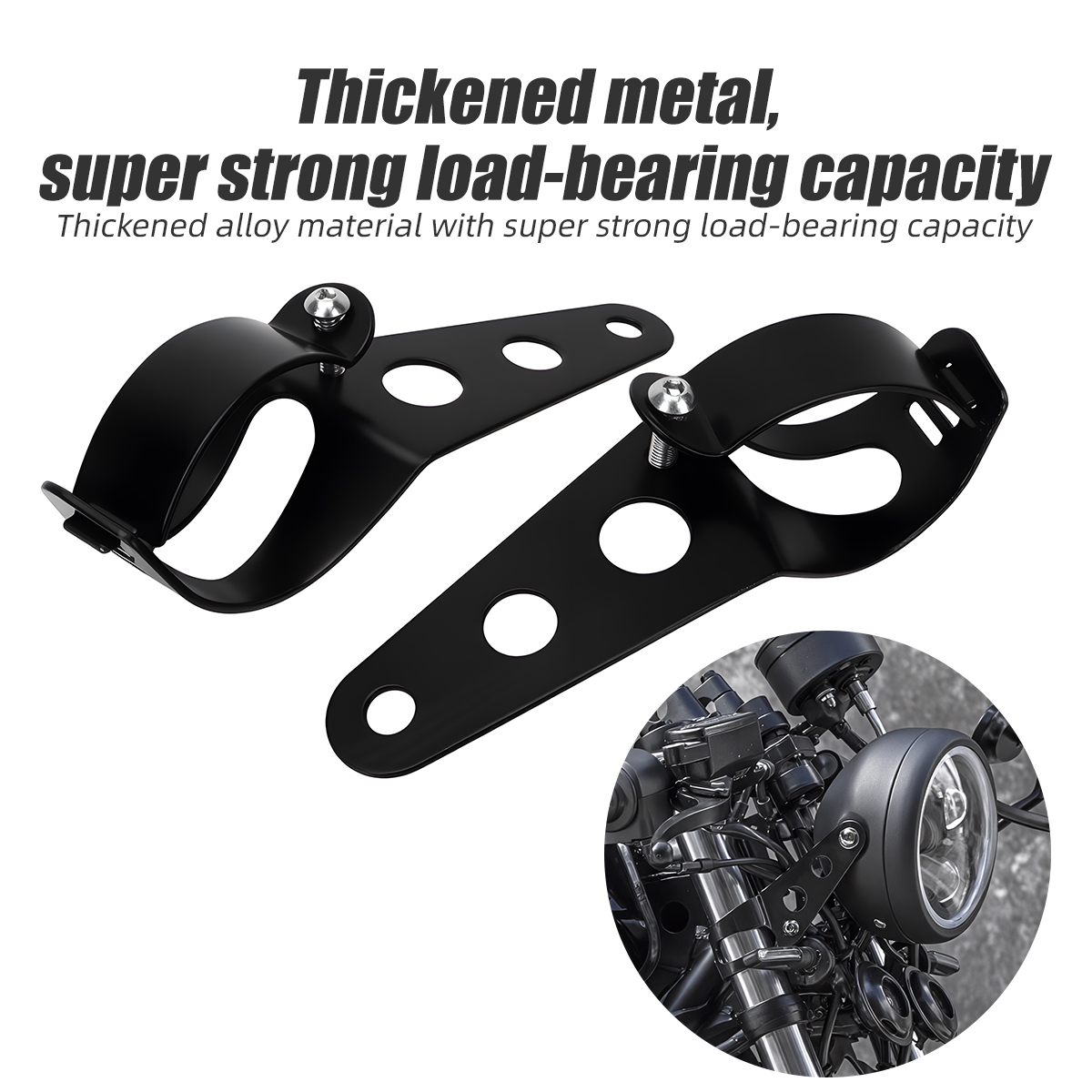 Xtreme Mountain Biking - Evrensel Motosiklet Far Montaj Braketi 28-36mm