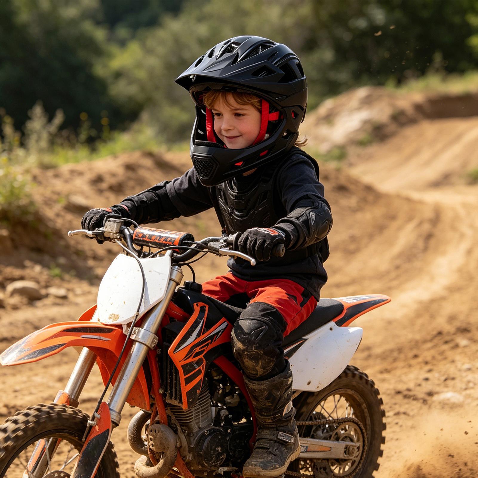 Mountain Biking Helmet Kids - Çocuklar motokros kask darbeye dayanıklı ayarlanabilir