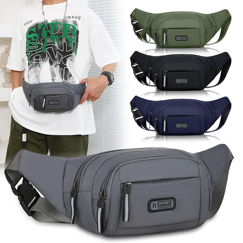 Mountain Biking Waist Pack - Erkekler Kanvas Fanny Bel Paketleri Unisex