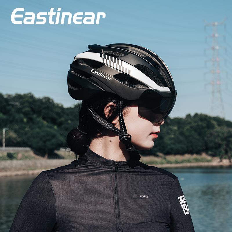 Mountain Biking Helmet Kids - Eastinea Yol Bisiklet Kaskı Manyetik Gözlük