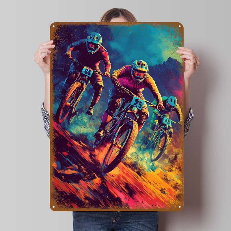 Mountain Biking Europe - Dağ Bisikleti Yarışı Metal Işaretleri Spor