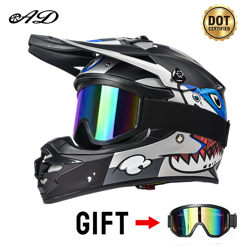 Mountain Biking Helmet Kids - Dot Sertifikalı Çocuk Motosiklet Kaskları Off-Road