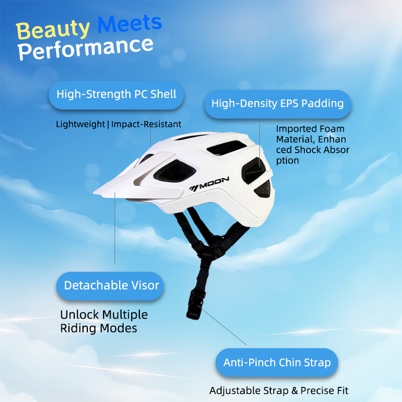 Mountain Biking Helmet Kids - MOON Gençler ve Çocuklar için Profesyonel