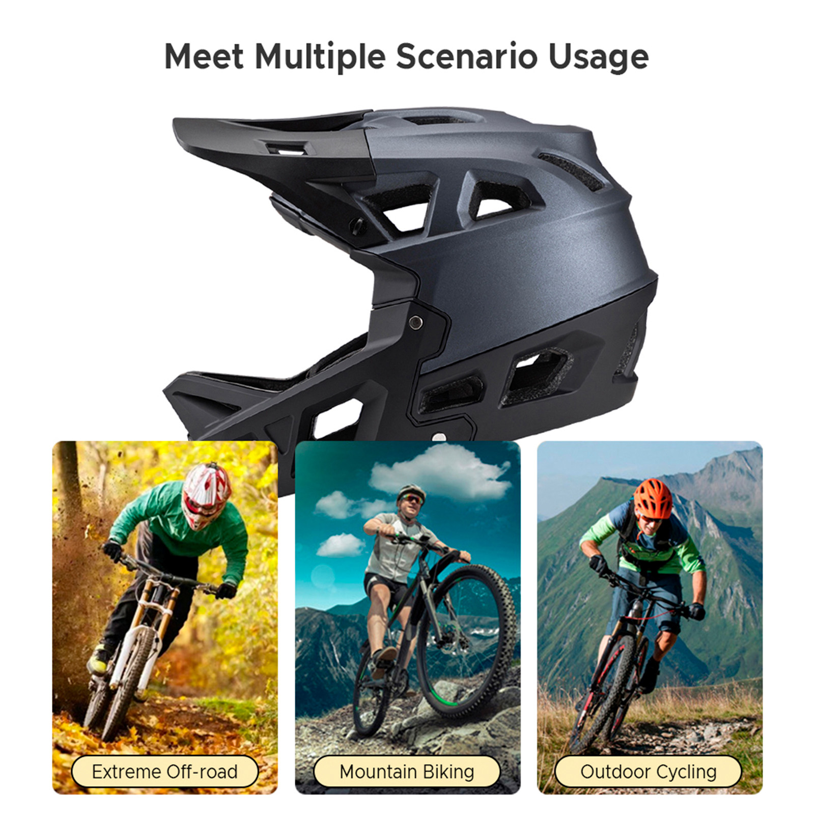 Tam Yüz Dağ Bisikleti Kaskı Ye - Mountain Biking Helmet Kids incelemesi ve fiyatı